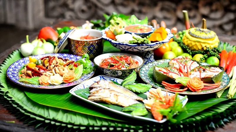 Ẩm thực Thái Lan có hương vị món ăn vô cùng đậm đà